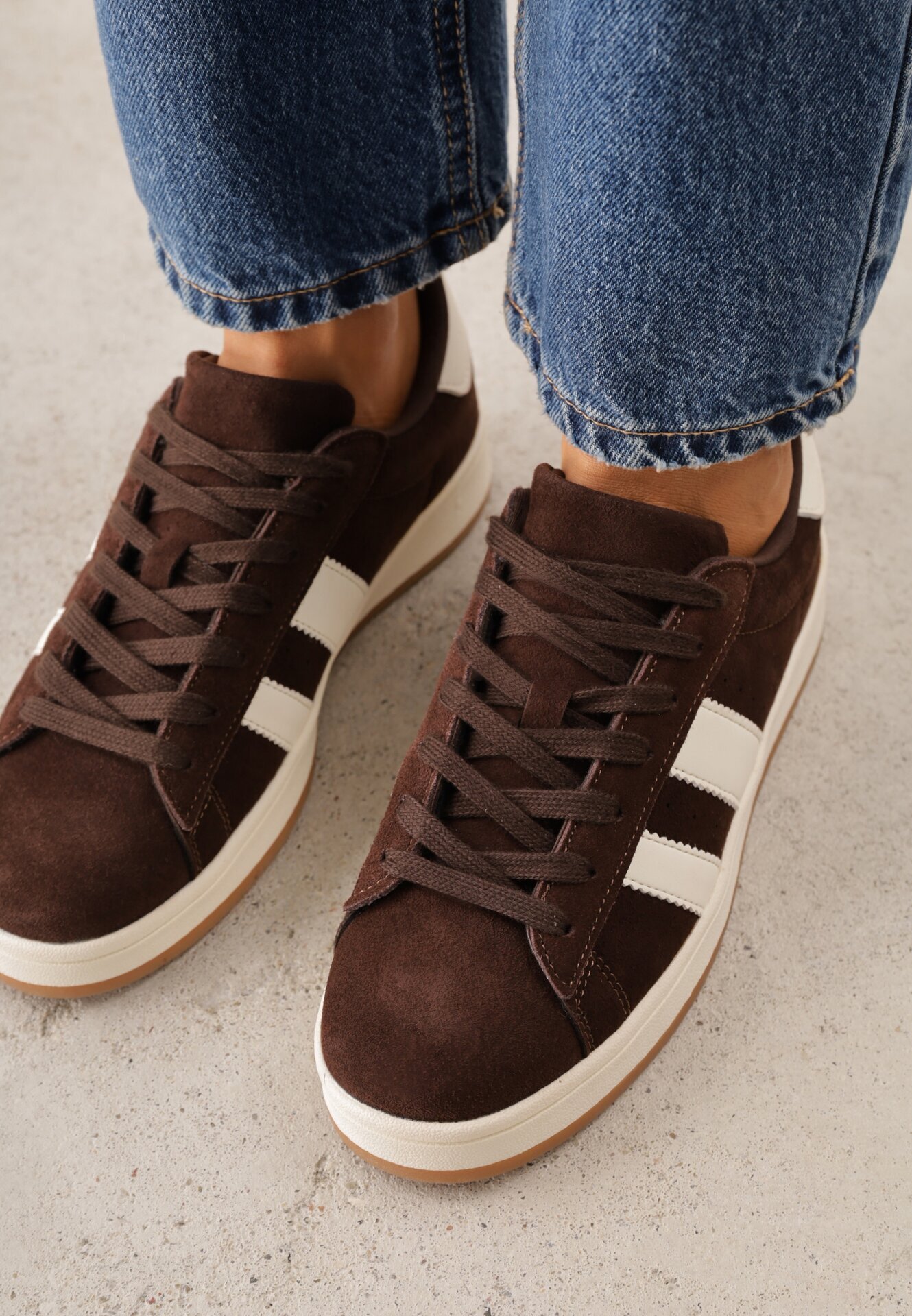 gowin Sneakers Eufonia cu curele decorative Bej Bej Bej Maro