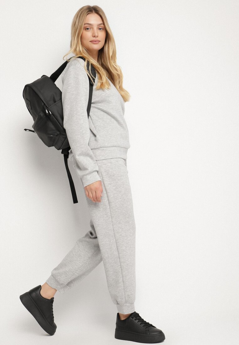 h&s Compleu Gri de trening cu bumbac Bluză și Pantaloni jogger Ette