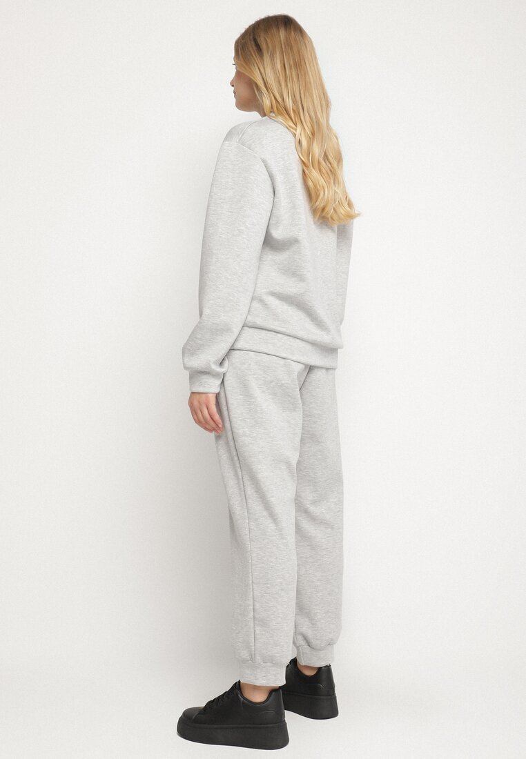 h&s Compleu Gri de trening cu bumbac Bluză și Pantaloni jogger Ette