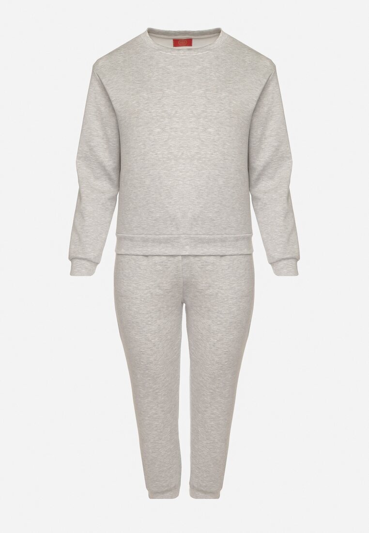 h&s Compleu Gri de trening cu bumbac Bluză și Pantaloni jogger Ette