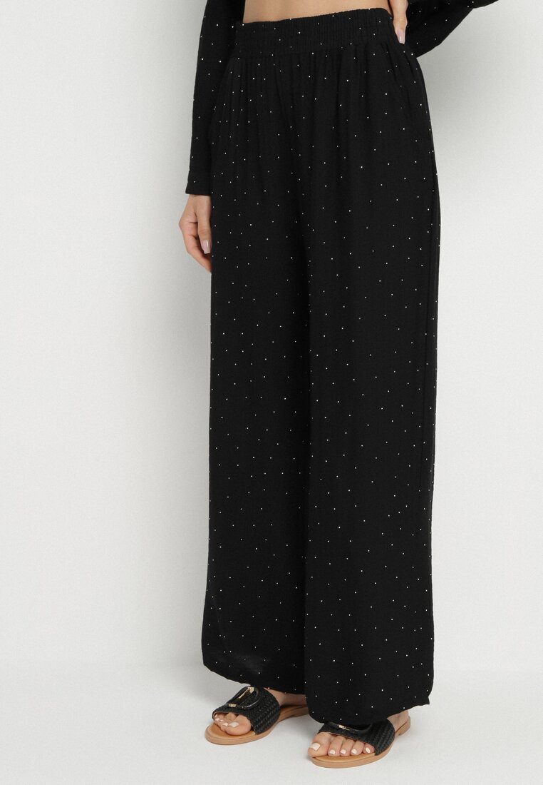 h&s Compleu Negru Croială Oversize Cămașă și Pantaloni Ulosarenia