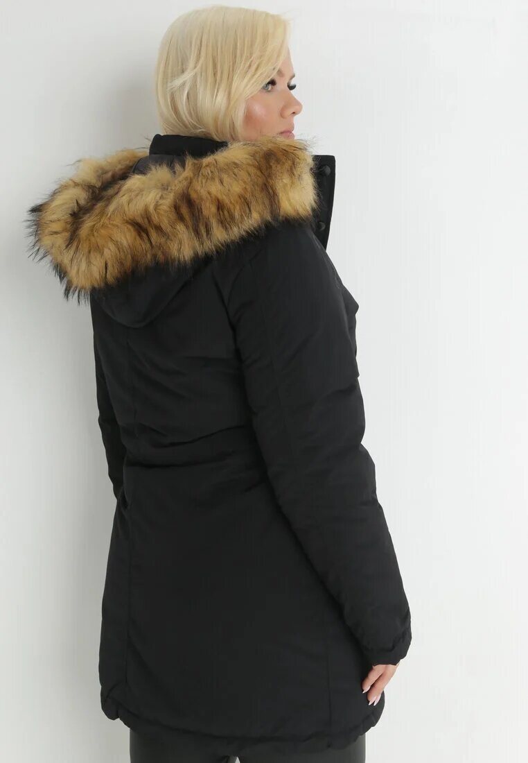h&s Geacă Parka Neagră Reversibilă Sikave
