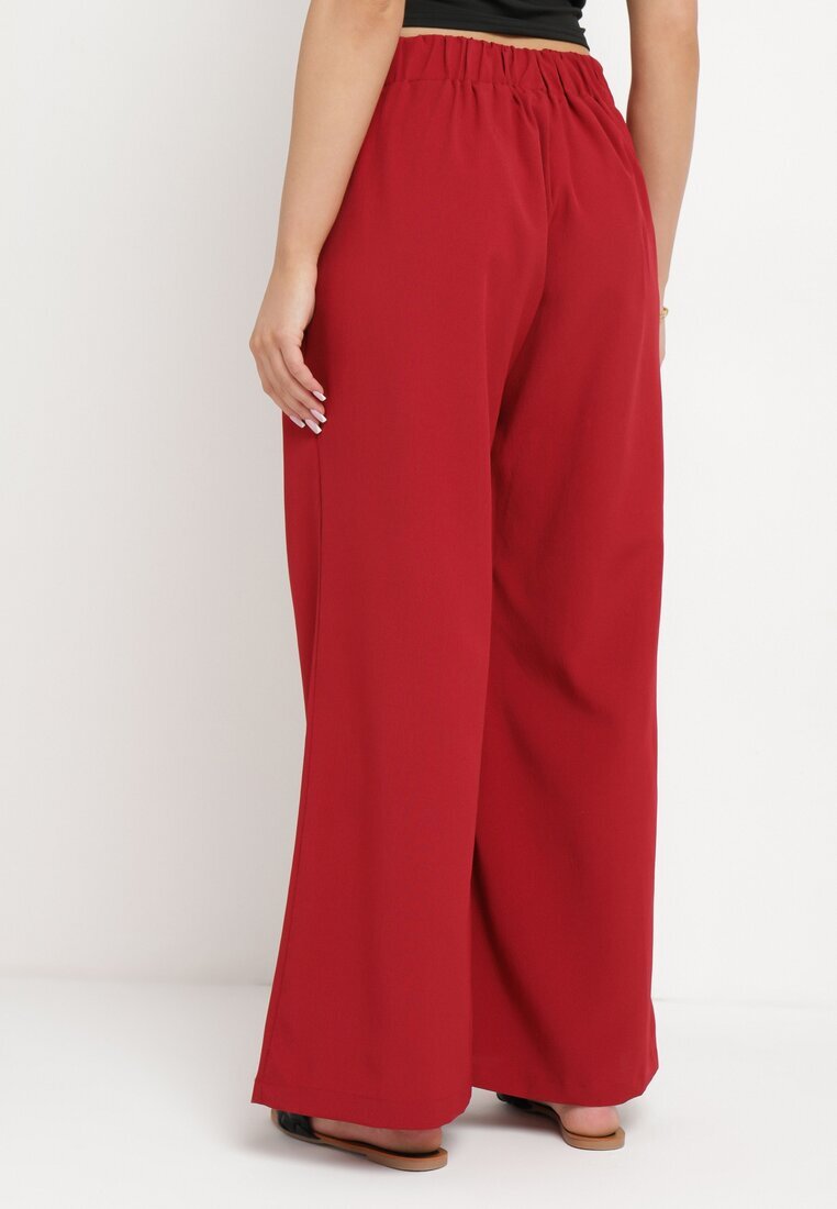 h&s Pantaloni Bordo Largi cu cordon în talie Paper Bag Tisallas