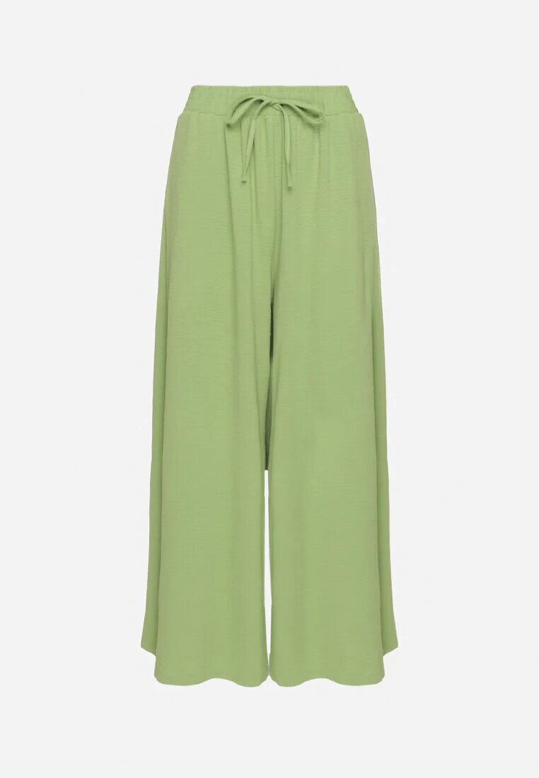 h&s Pantaloni Largi Verde deschis Tip Palazzo cu Legătură Ulialitia