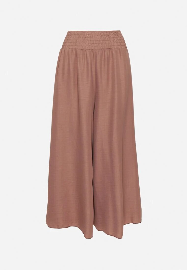 h&s Pantaloni Maro cu Croială Largă cu Talie Înaltă și Talie Elastică Ralbia