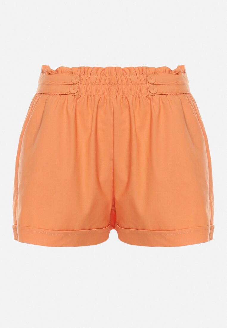 h&s Pantaloni scurți portocalii cu elastic în talie și cu buzunare laterale Jospia