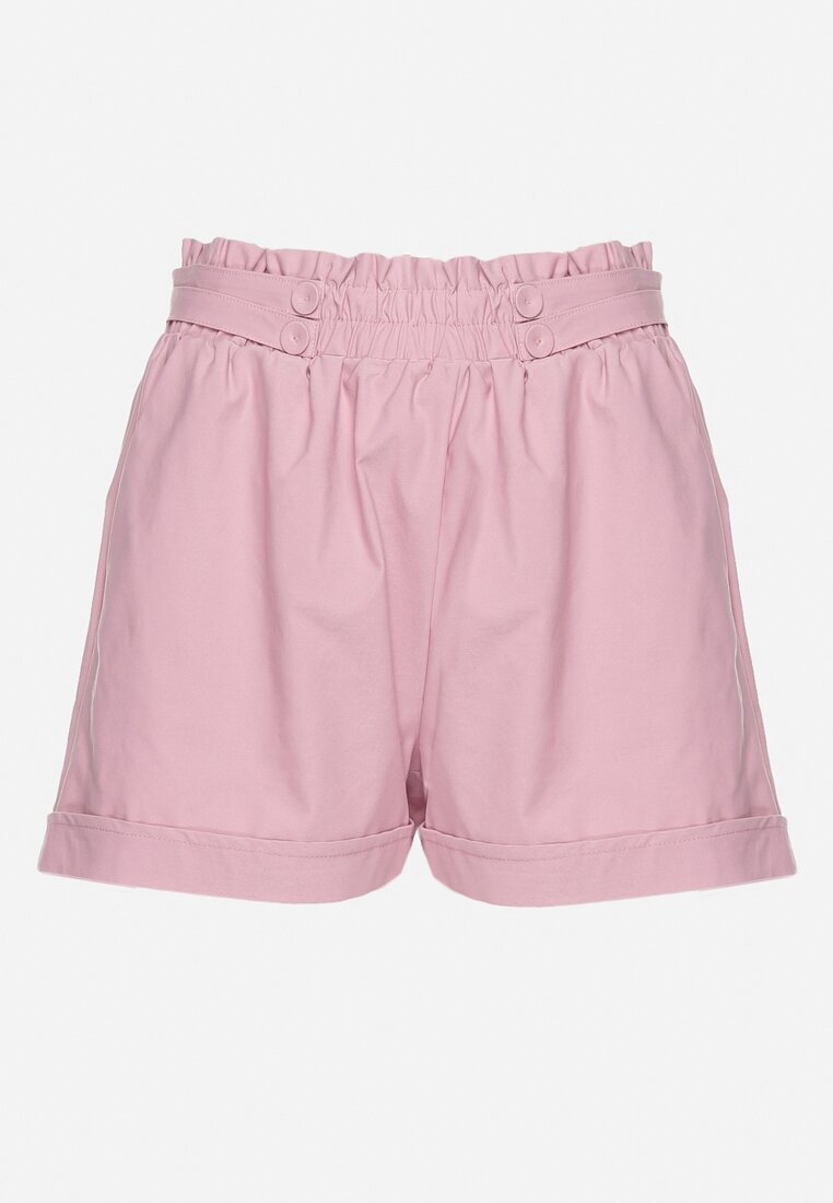 h&s Pantaloni scurți roz închis cu elastic la talie și cu buzunare oblice Jospia