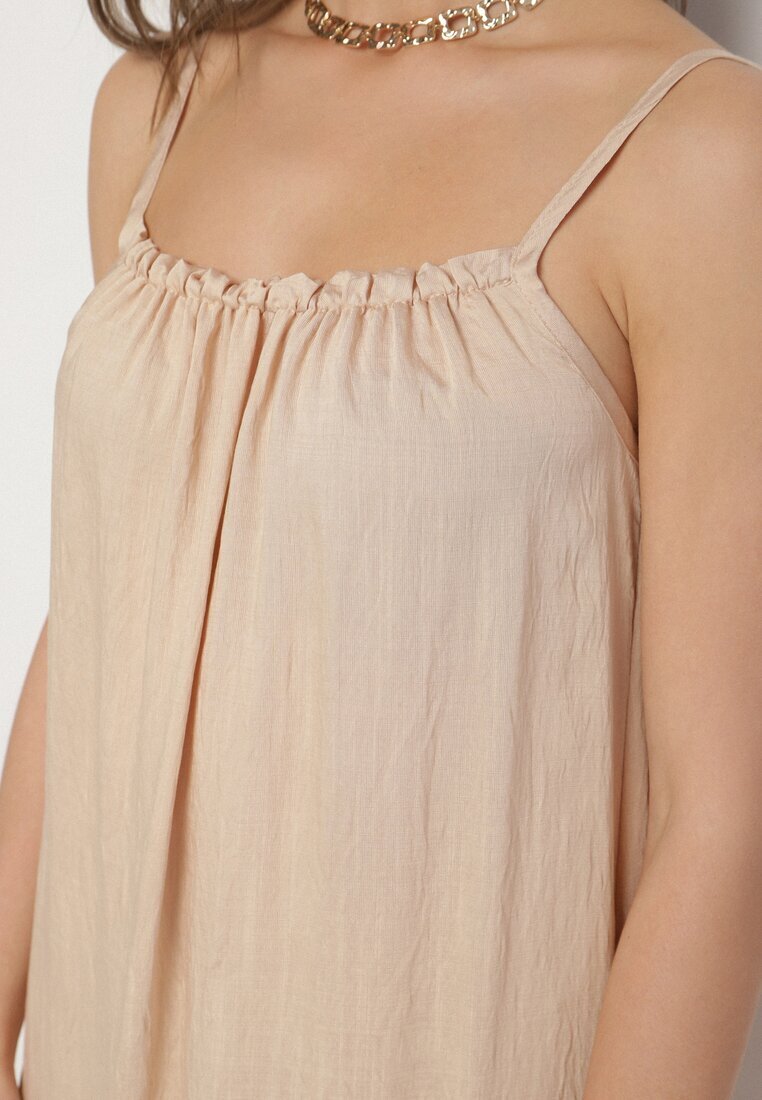 h&s Rochie bej cloș cu bust elastic Revielle