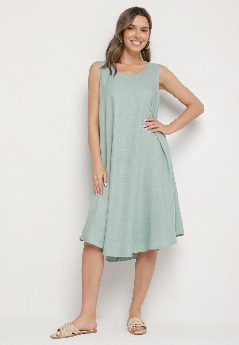 h&s Rochie Clasică Cloș Verde deschis Lunetira