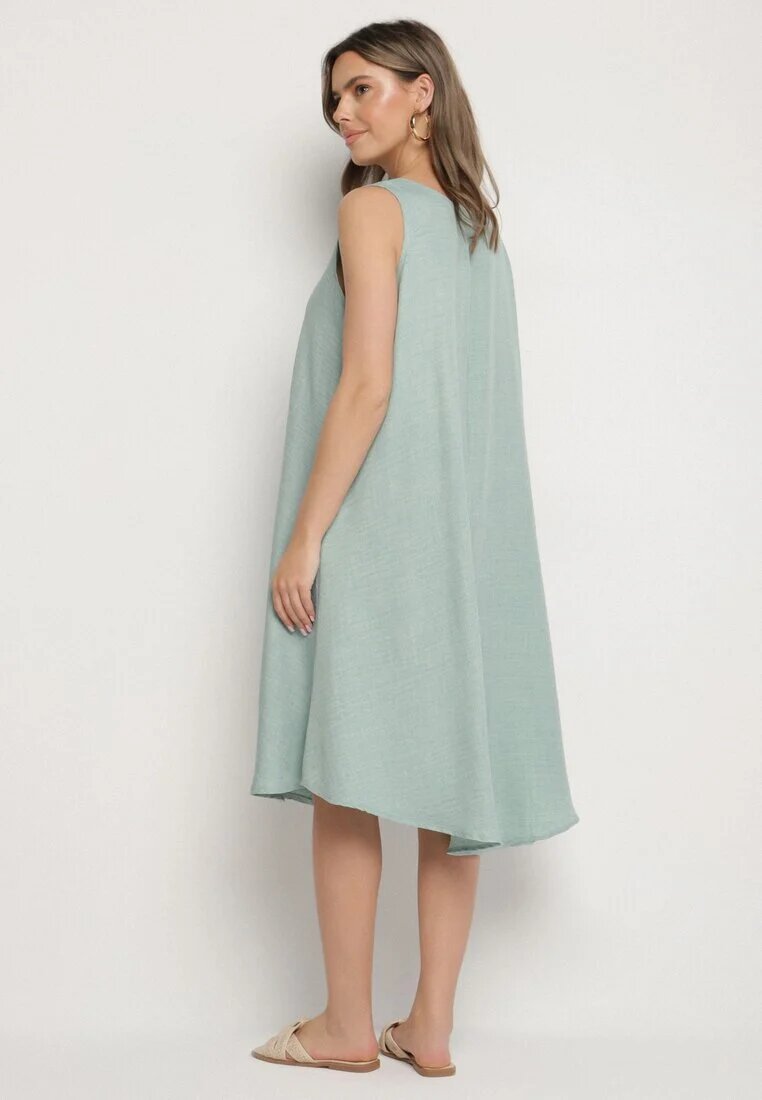 h&s Rochie Clasică Cloș Verde deschis Lunetira