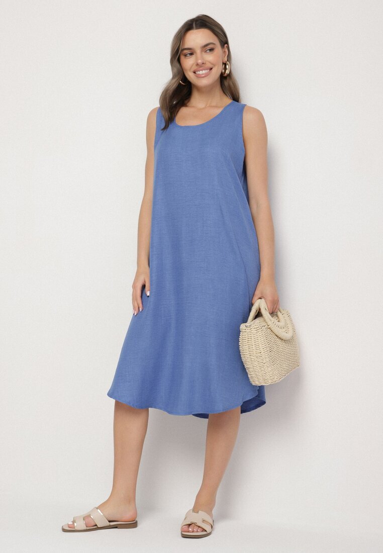 h&s Rochie Cloche Clasică Albastră Lunetira