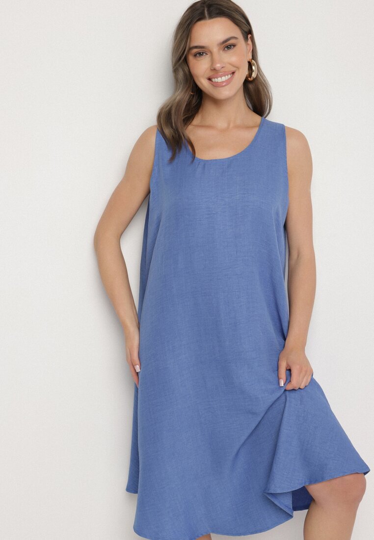h&s Rochie Cloche Clasică Albastră Lunetira
