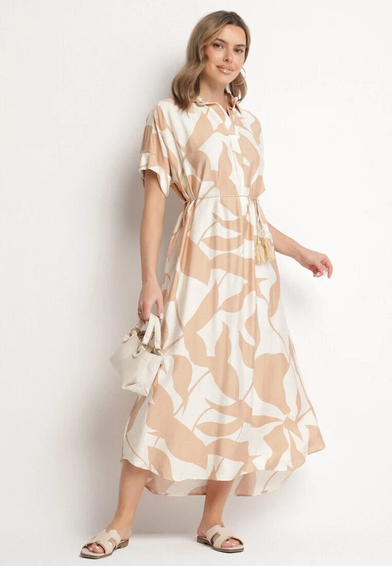 h&s Rochie Maro Cloche cu Bumbac cu Imprimeu Abstract Telanisa