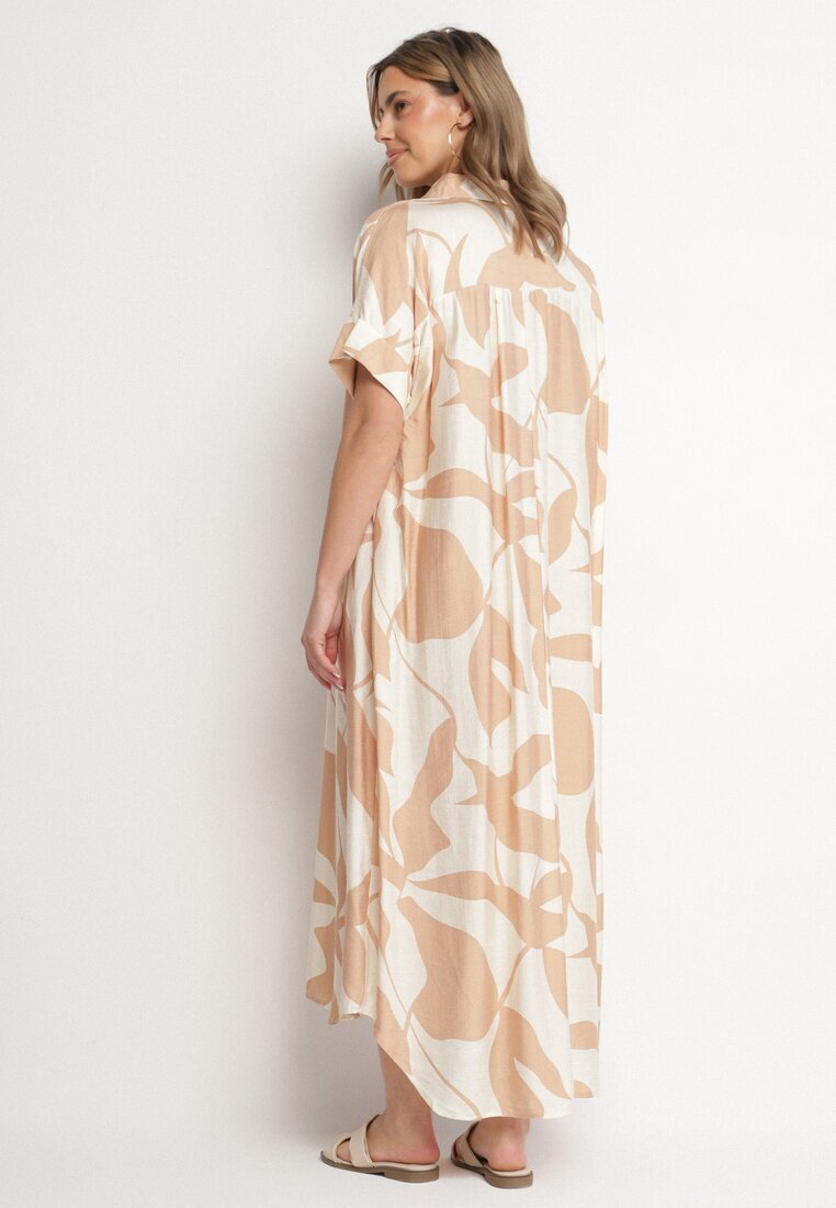 h&s Rochie Maro Cloche cu Bumbac cu Imprimeu Abstract Telanisa