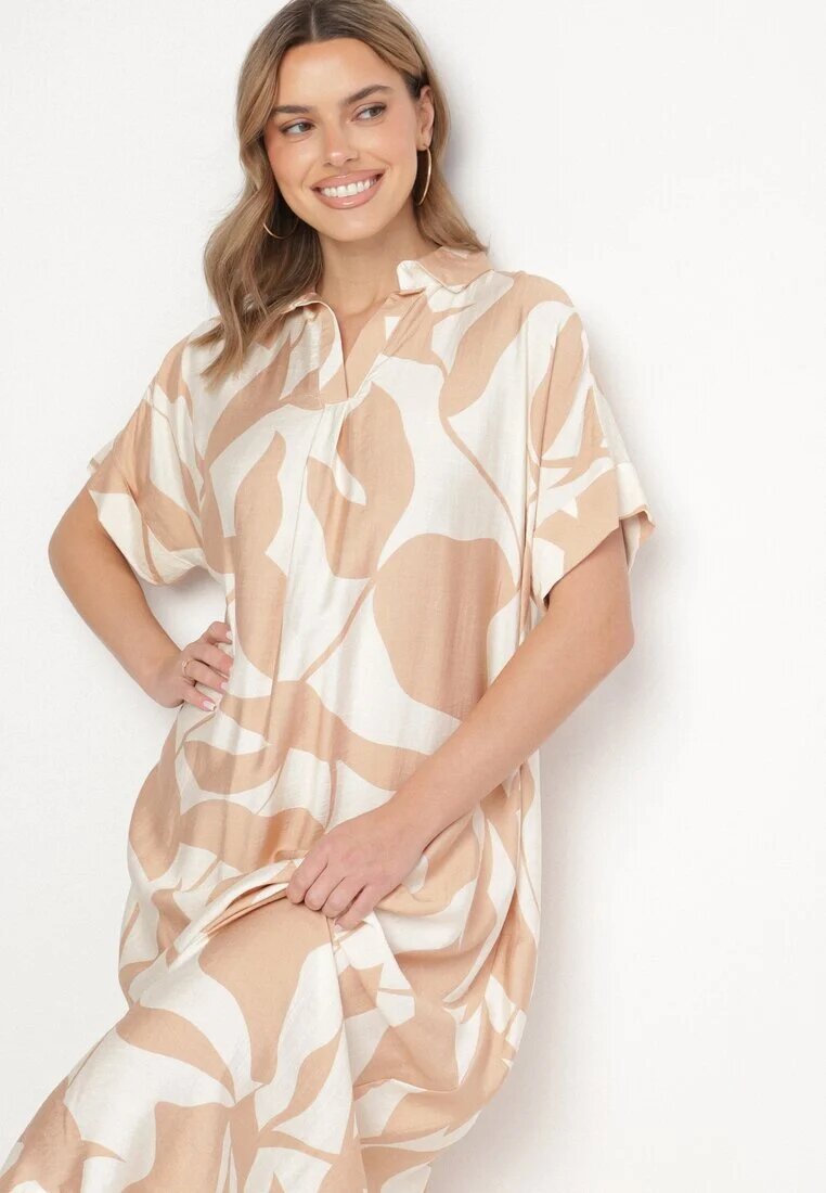 h&s Rochie Maro Cloche cu Bumbac cu Imprimeu Abstract Telanisa