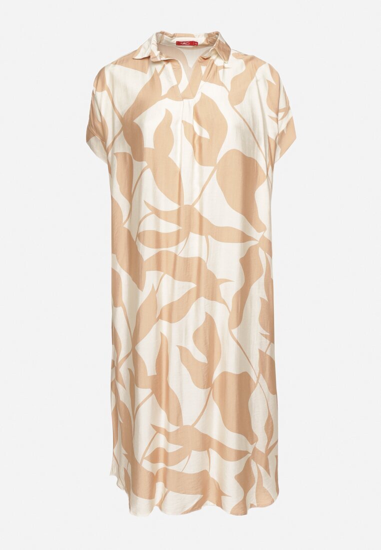 h&s Rochie Maro Cloche cu Bumbac cu Imprimeu Abstract Telanisa