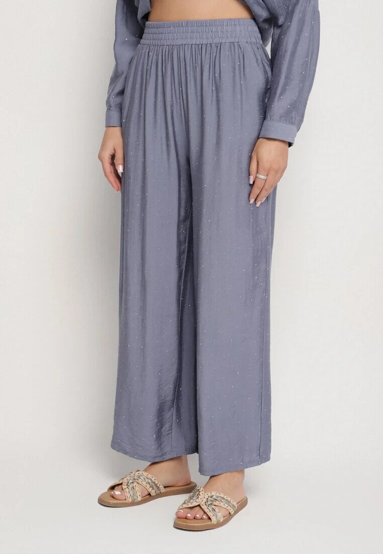 h&s Set Albastru oversize Cămașă și Pantaloni Ulosarenia