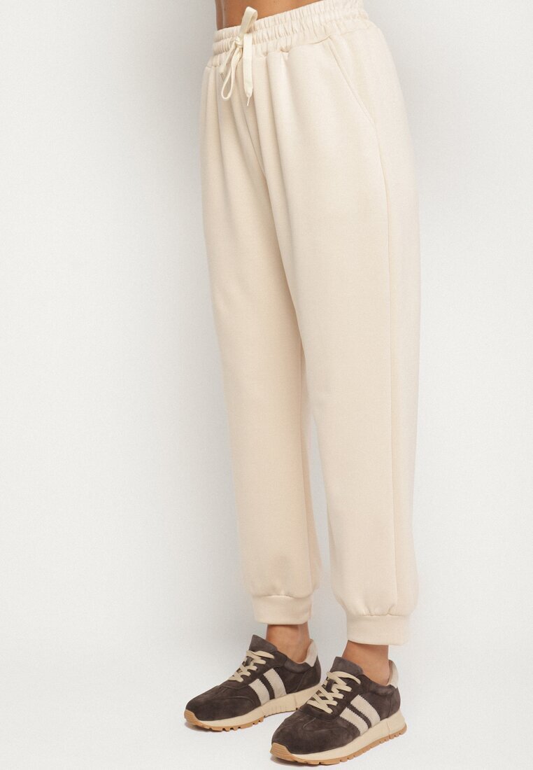 h&s Set Trening Bej din Bumbac Bluză și Pantaloni Jogger Ette