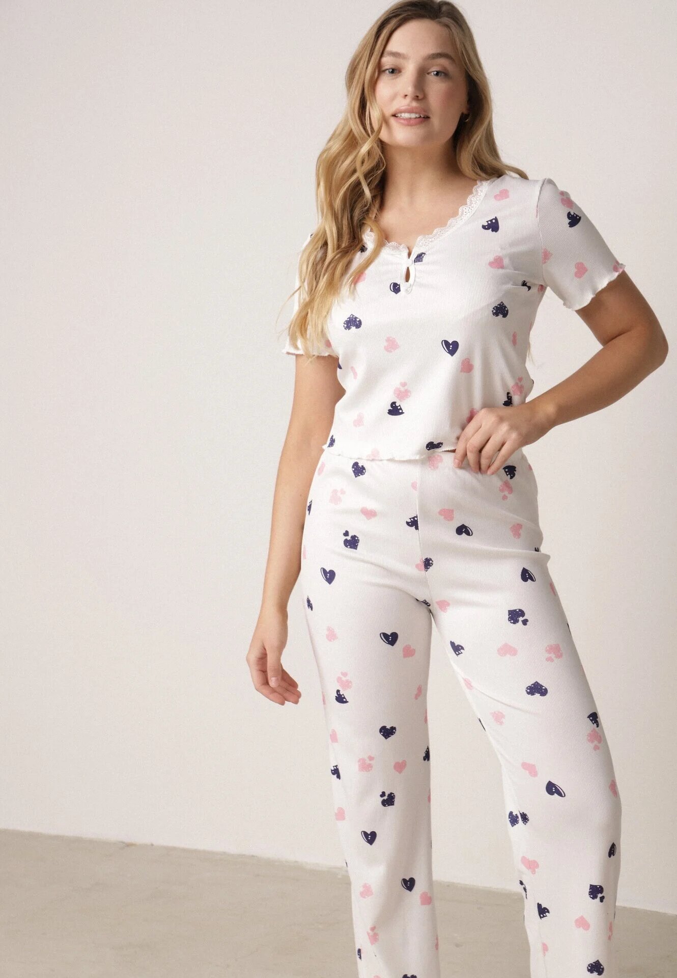 han Compleu pijama Alb