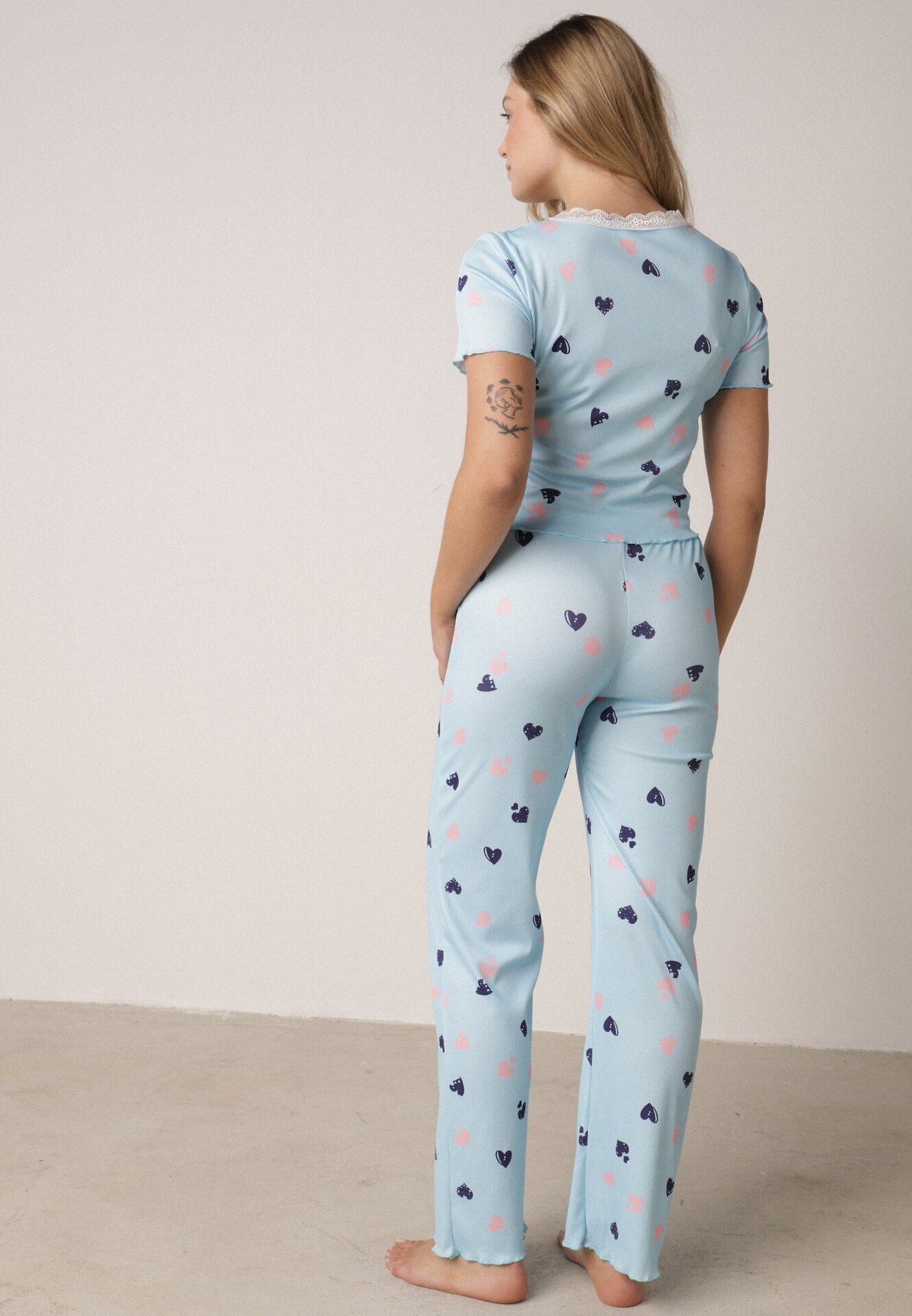 han Compleu pijama Albastru