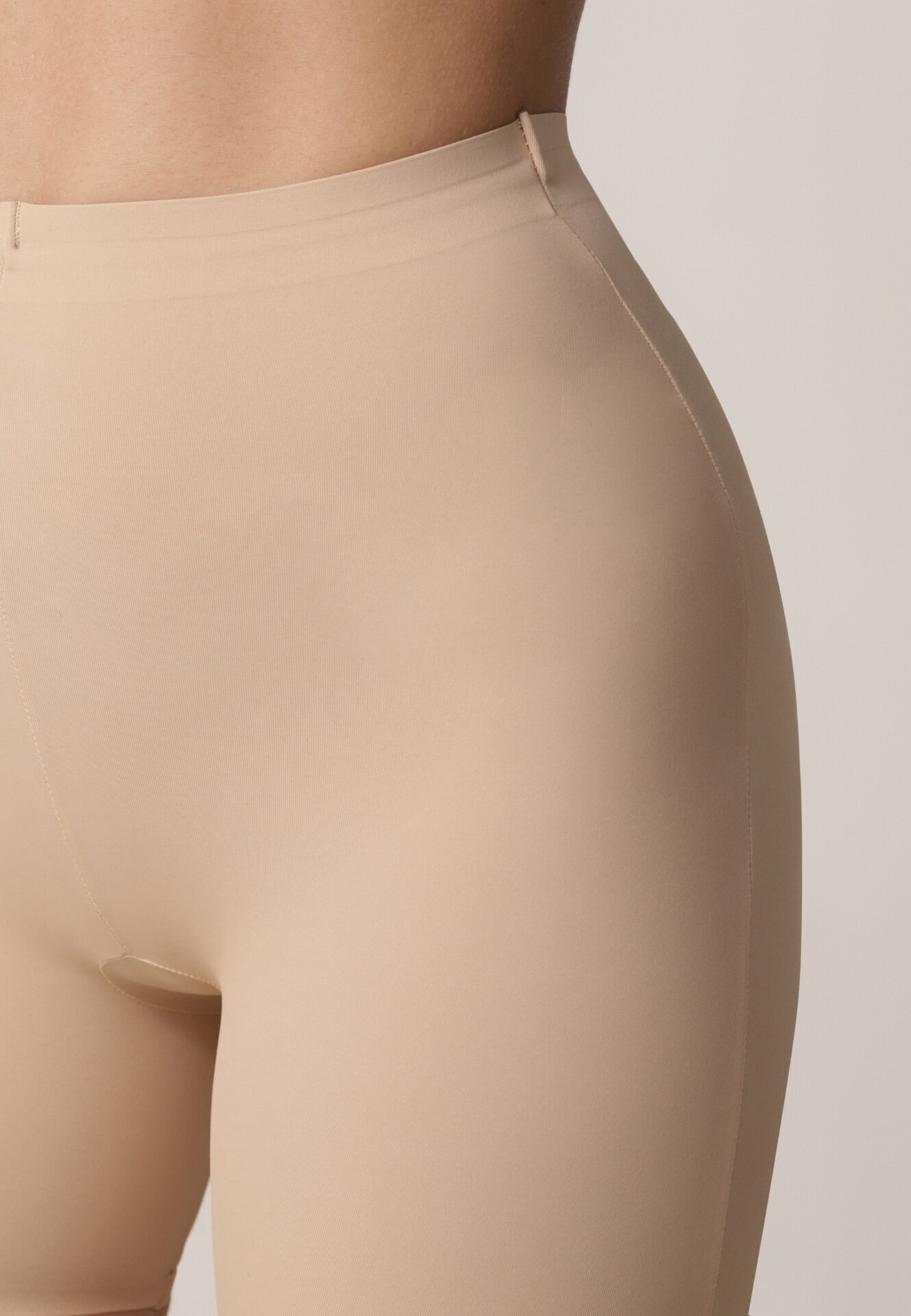 han Lenjerie fără cusături scurt modelator cu talie înaltă Lestte Bej