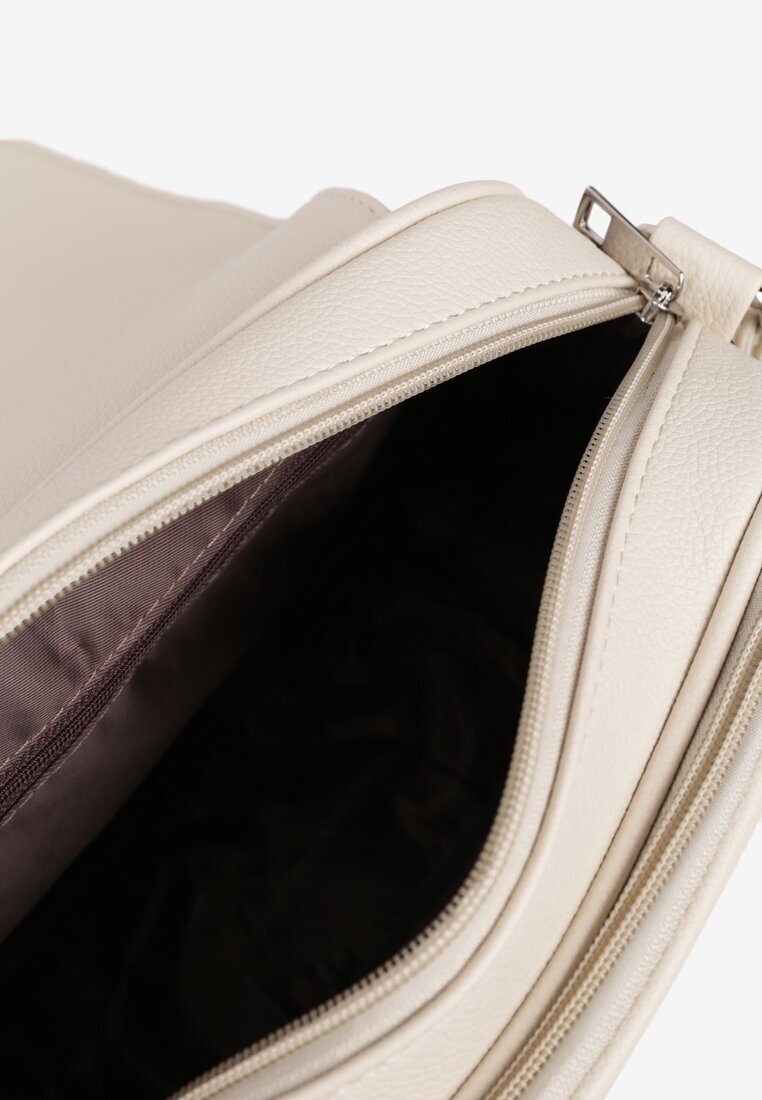 hangfan Geantă crossbody Bej Cu două compartimente cu Clapă Decorativă Delluria