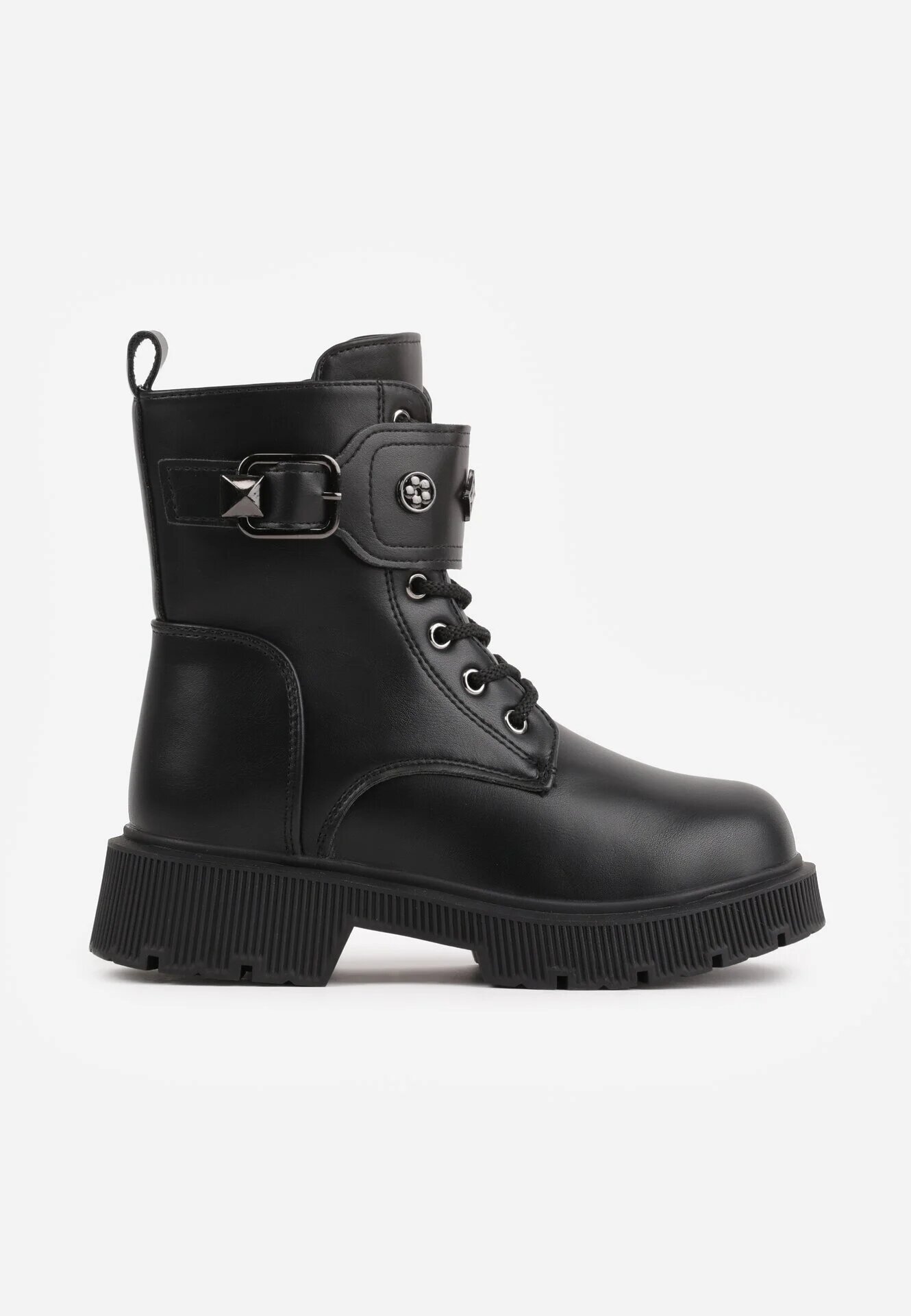 ht kids shoes Ghete cu căptușeală ghete cu talpă cu profil Cilvana Negre
