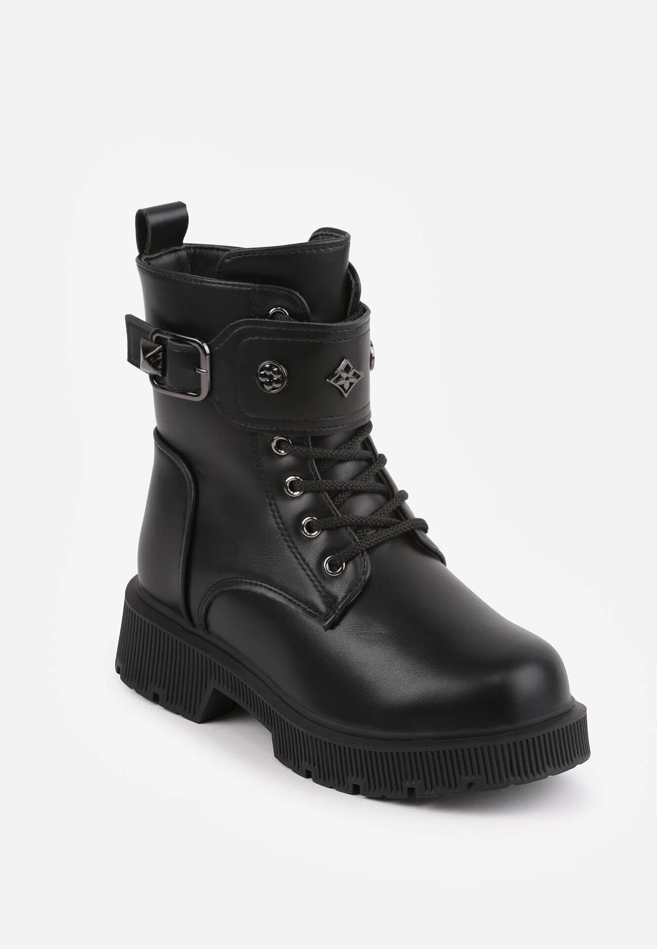 ht kids shoes Ghete cu căptușeală ghete cu talpă cu profil Cilvana Negre