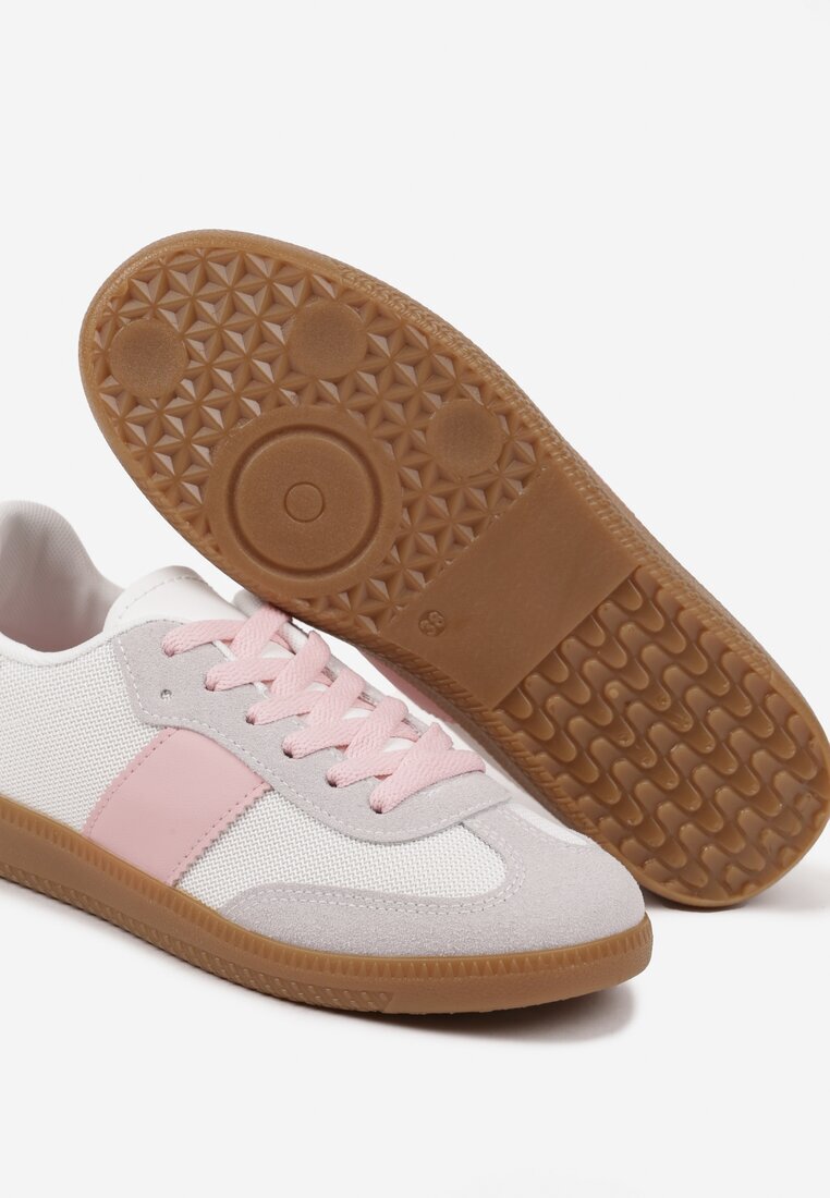 ideal Adidași Alb-Roz Retro în Stilul Tenisilor Clasici Tanonea