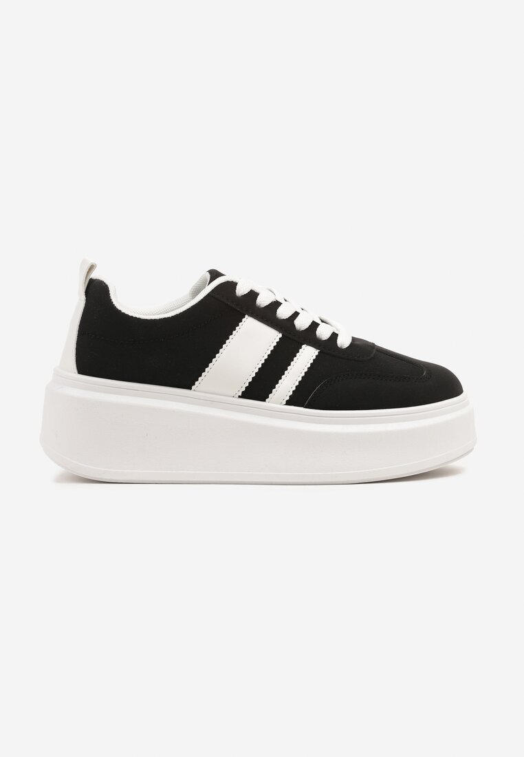 ideal Adidași Negre Teniși Cult cu platformă și pană Elisara