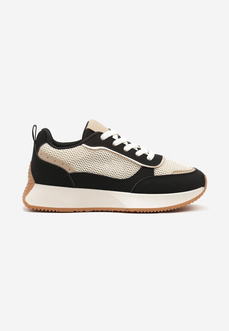 ideal Adidași Negri-Bej cu Model Geometric Borgis