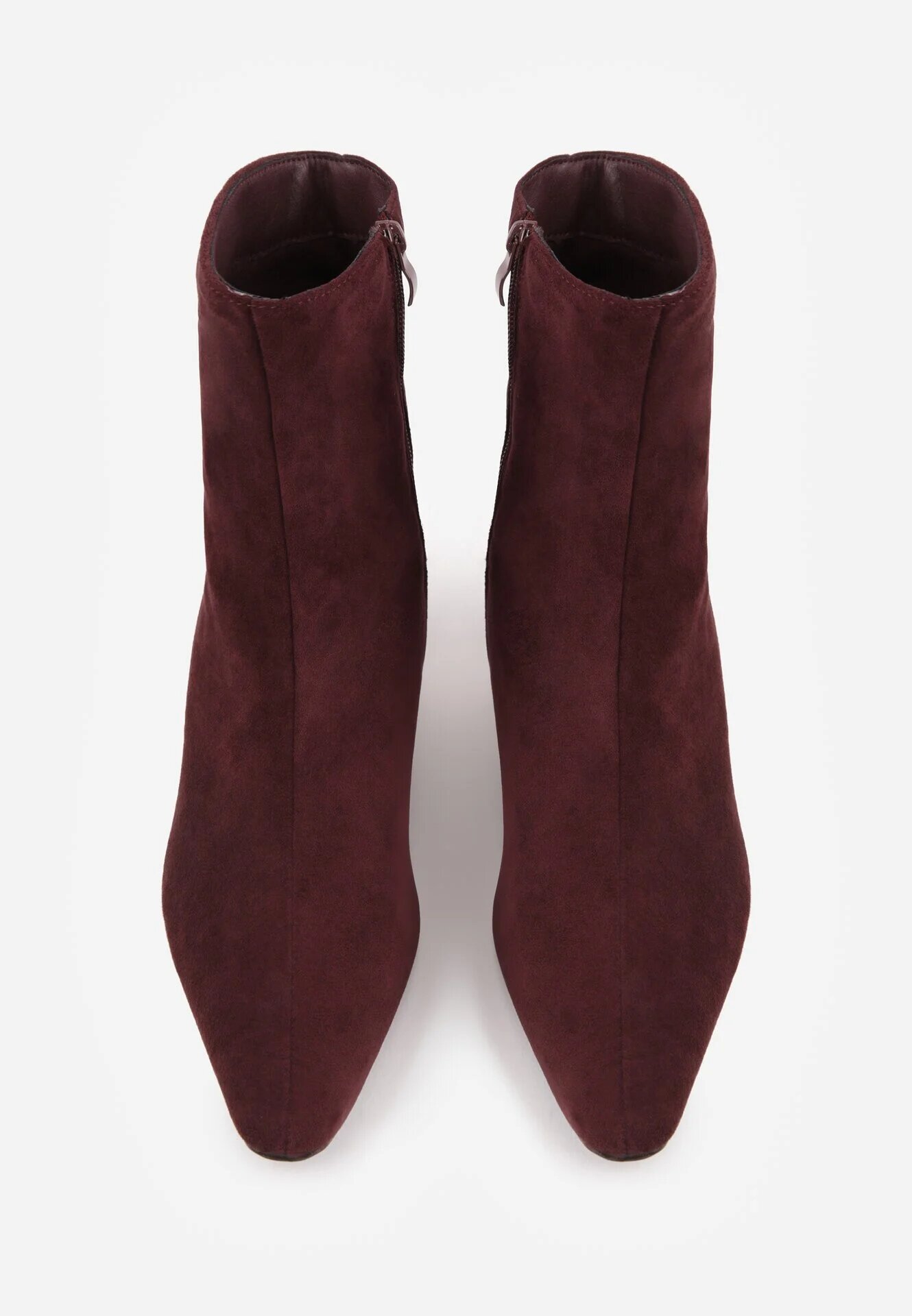 ideal Asortate Minimaliste Botine pe toc kitten Siwira Bordo - Pled