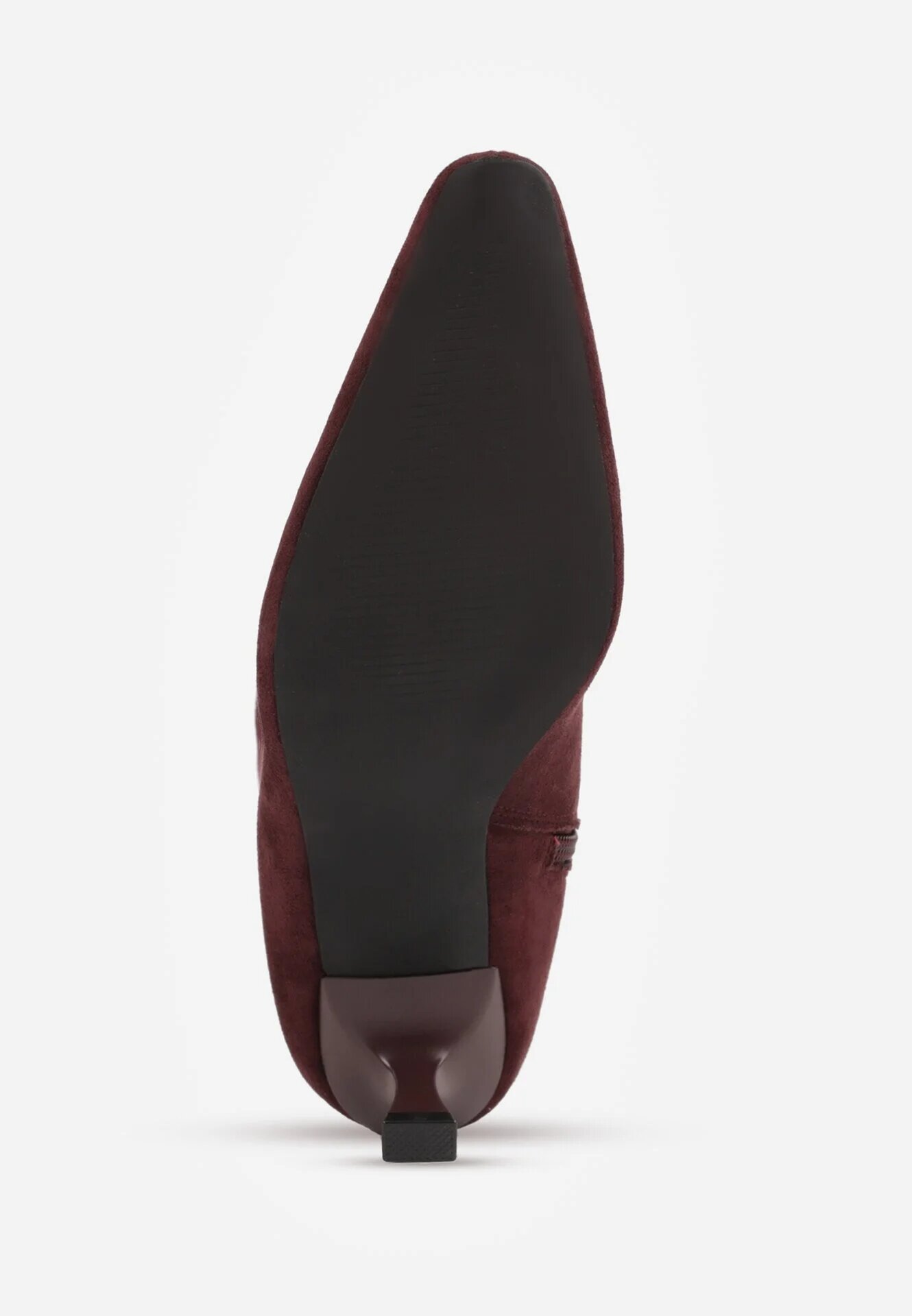 ideal Asortate Minimaliste Botine pe toc kitten Siwira Bordo - Pled