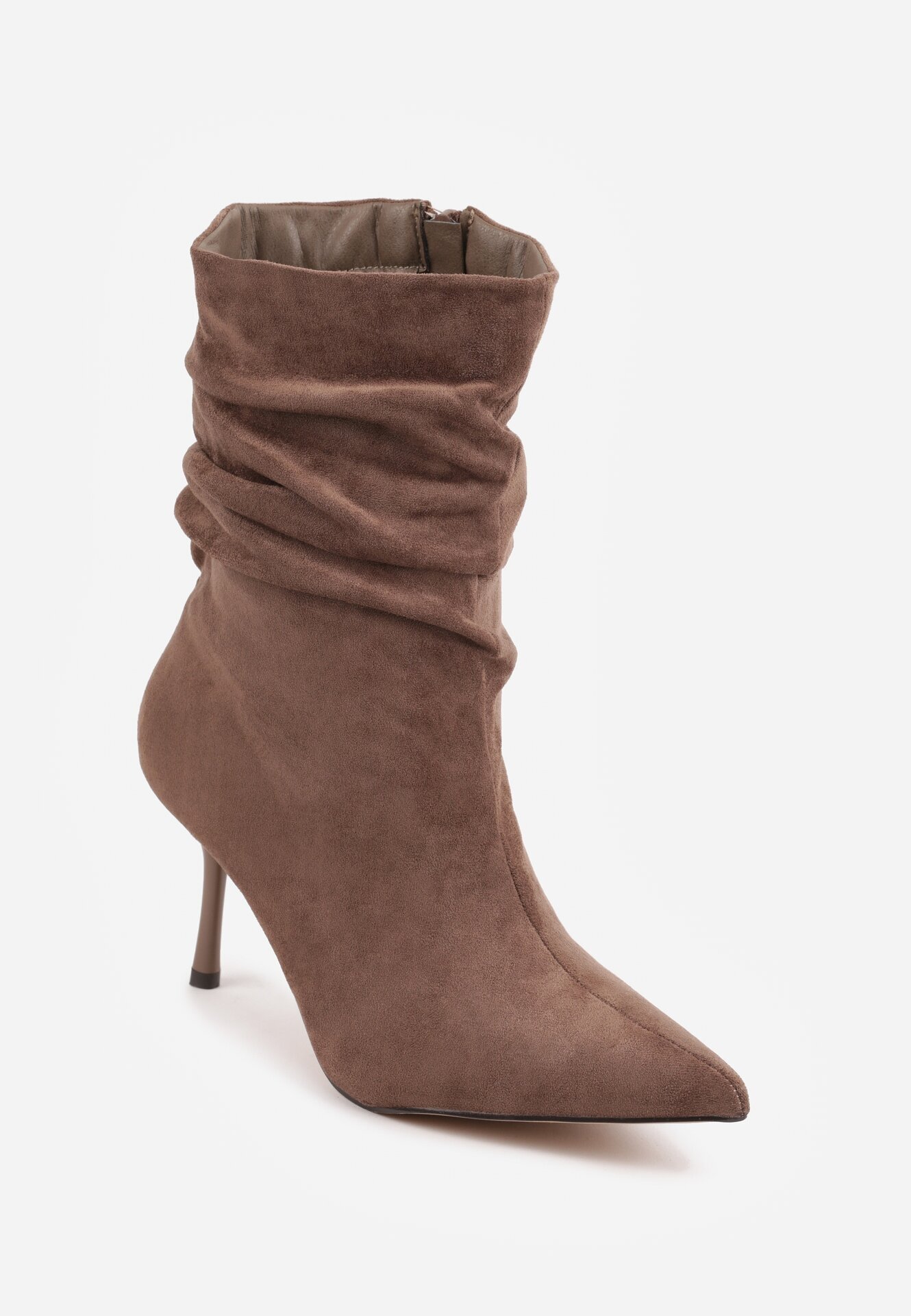 ideal Botine Bej Bej închis