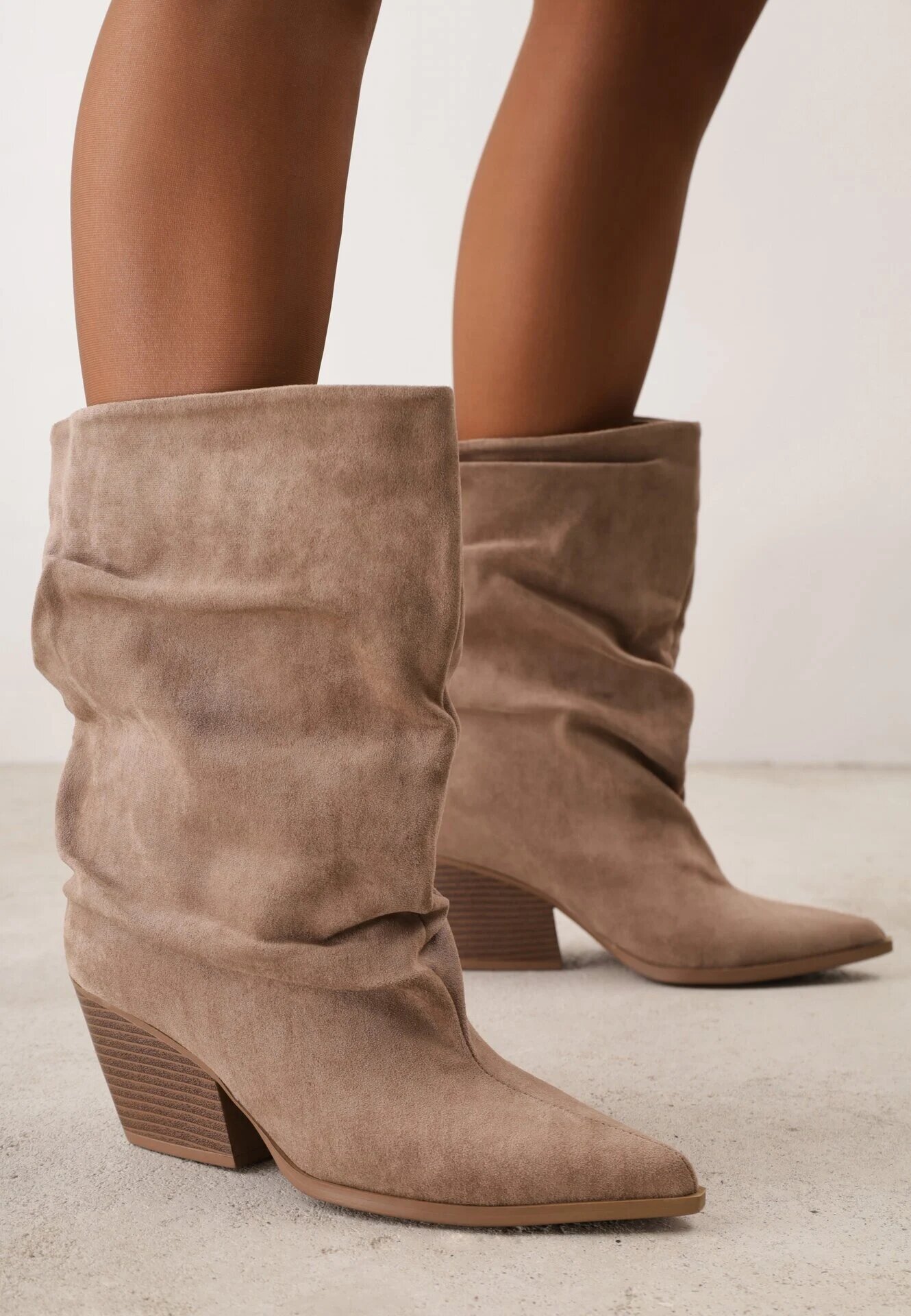 ideal Botine Bej închis
