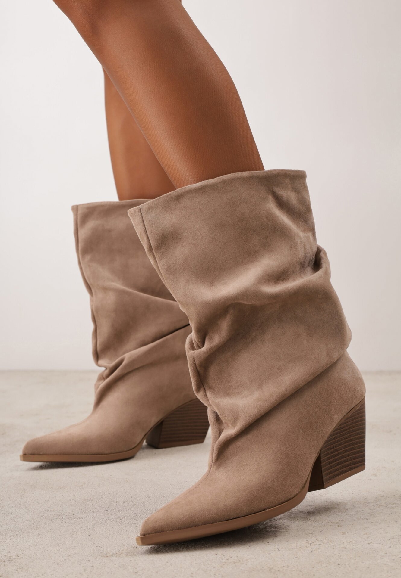 ideal Botine Bej închis