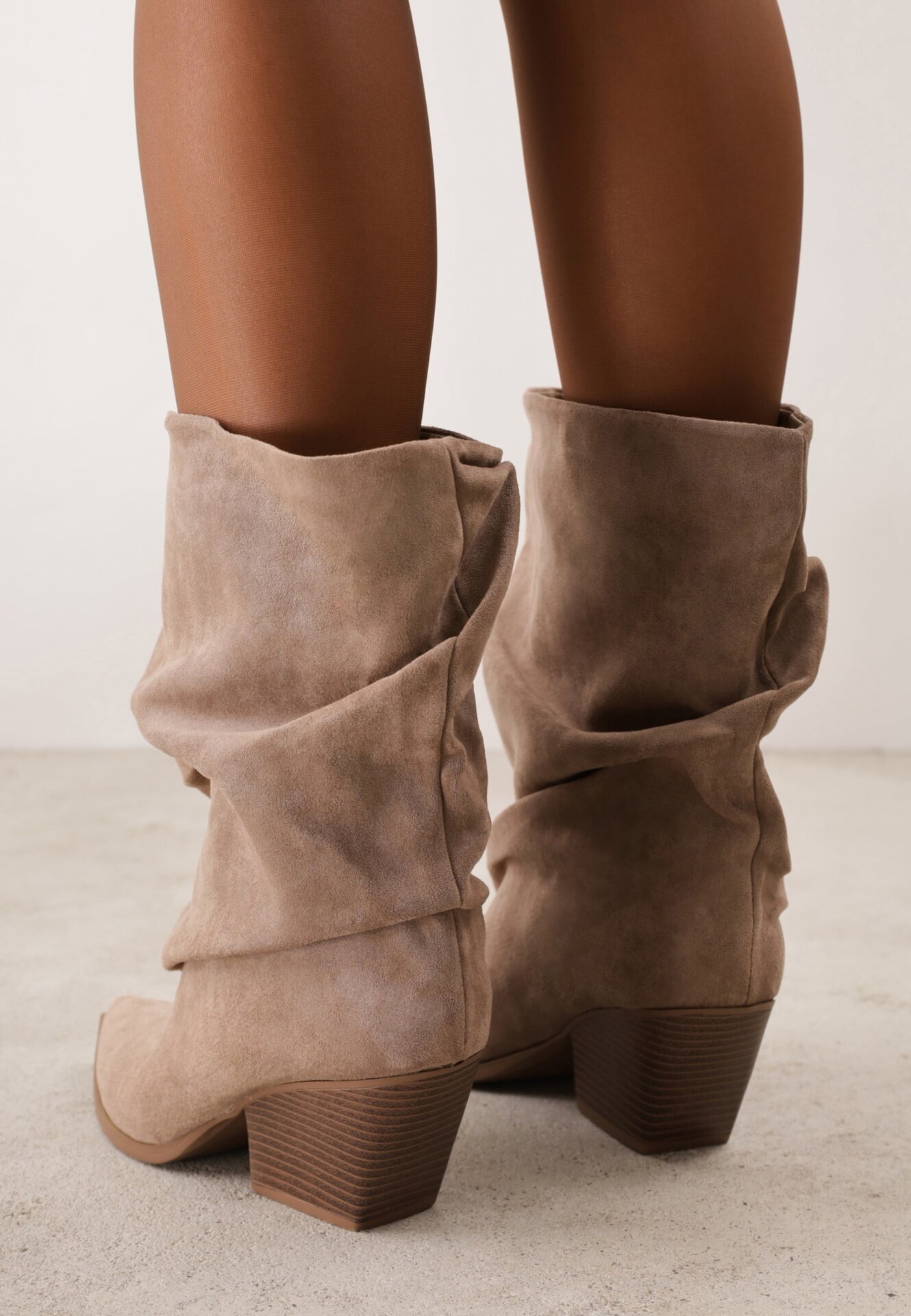 ideal Botine Bej închis