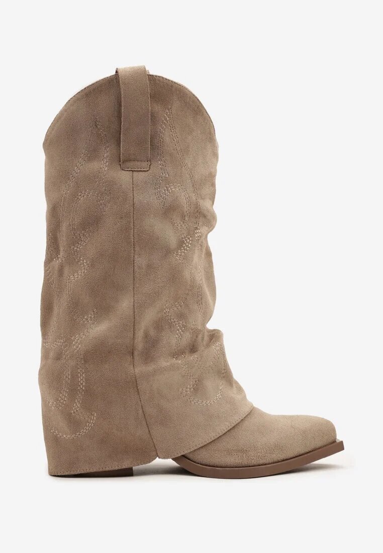 ideal Botine Bej închis