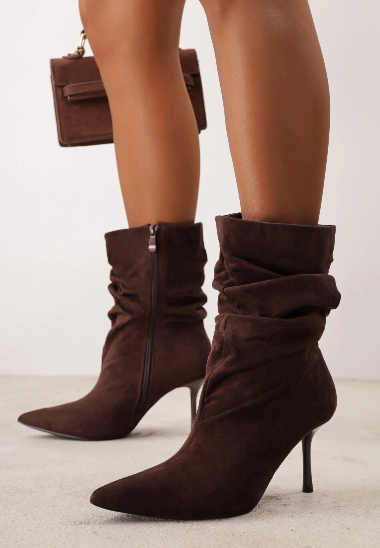 ideal Botine Bej Maro