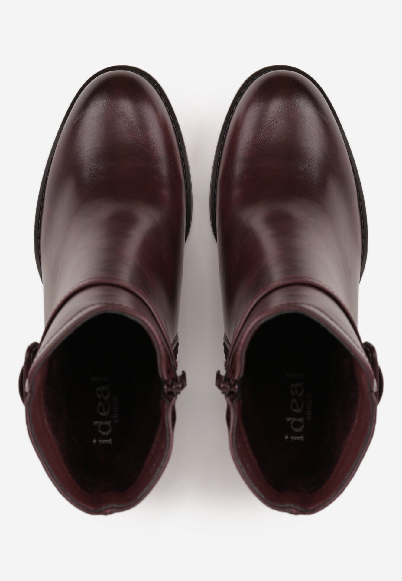 ideal Botine Bordo