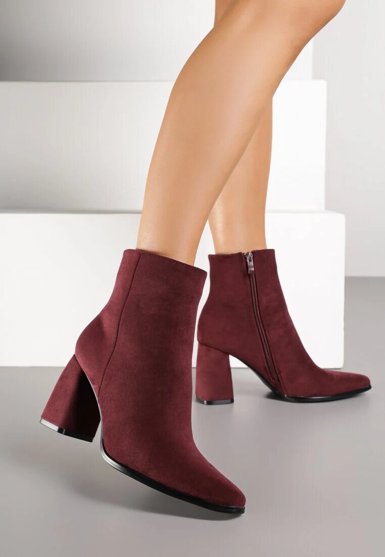 ideal Botine Bordo