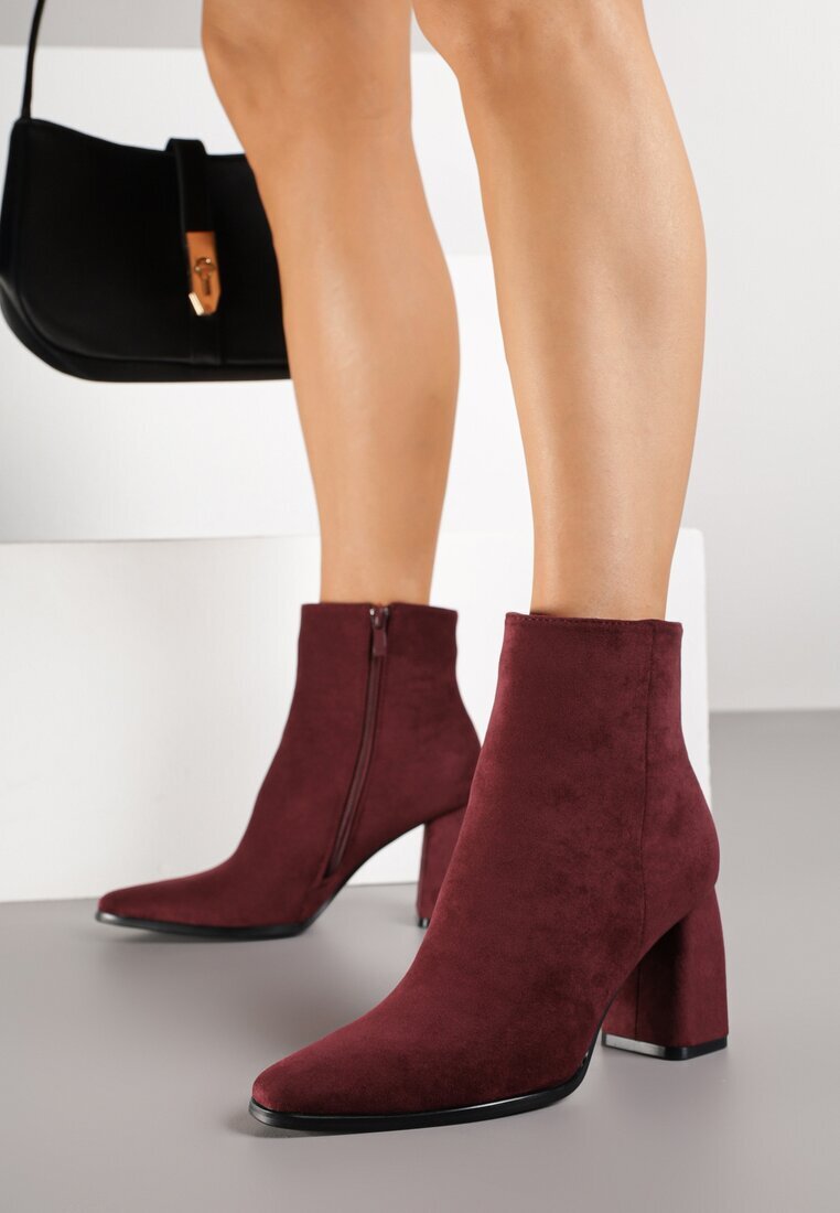 ideal Botine Bordo