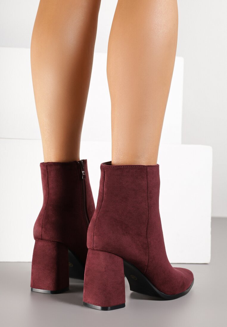 ideal Botine Bordo