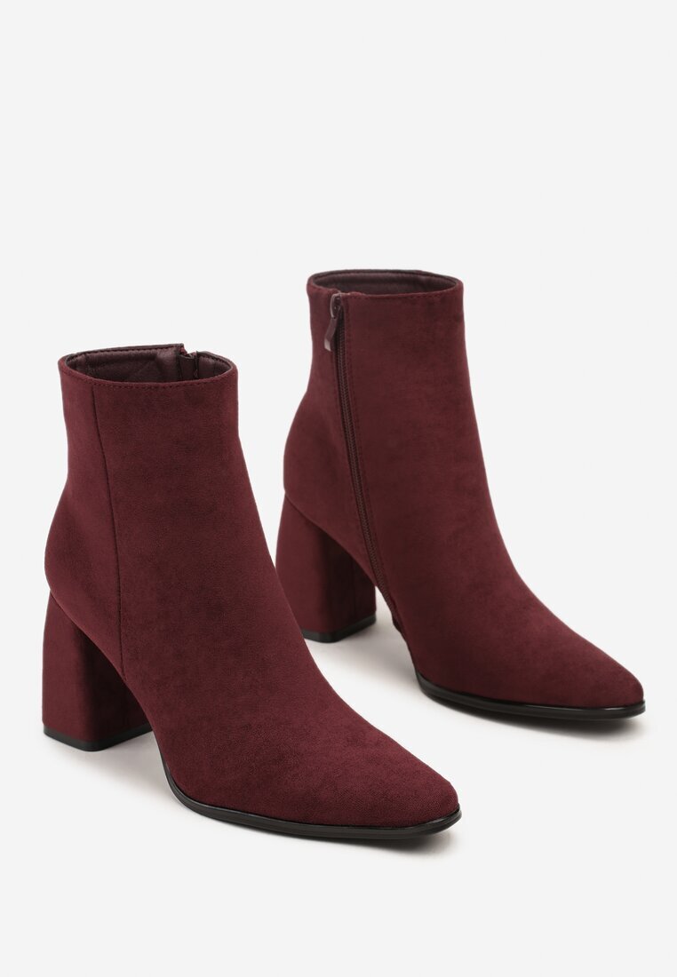 ideal Botine Bordo