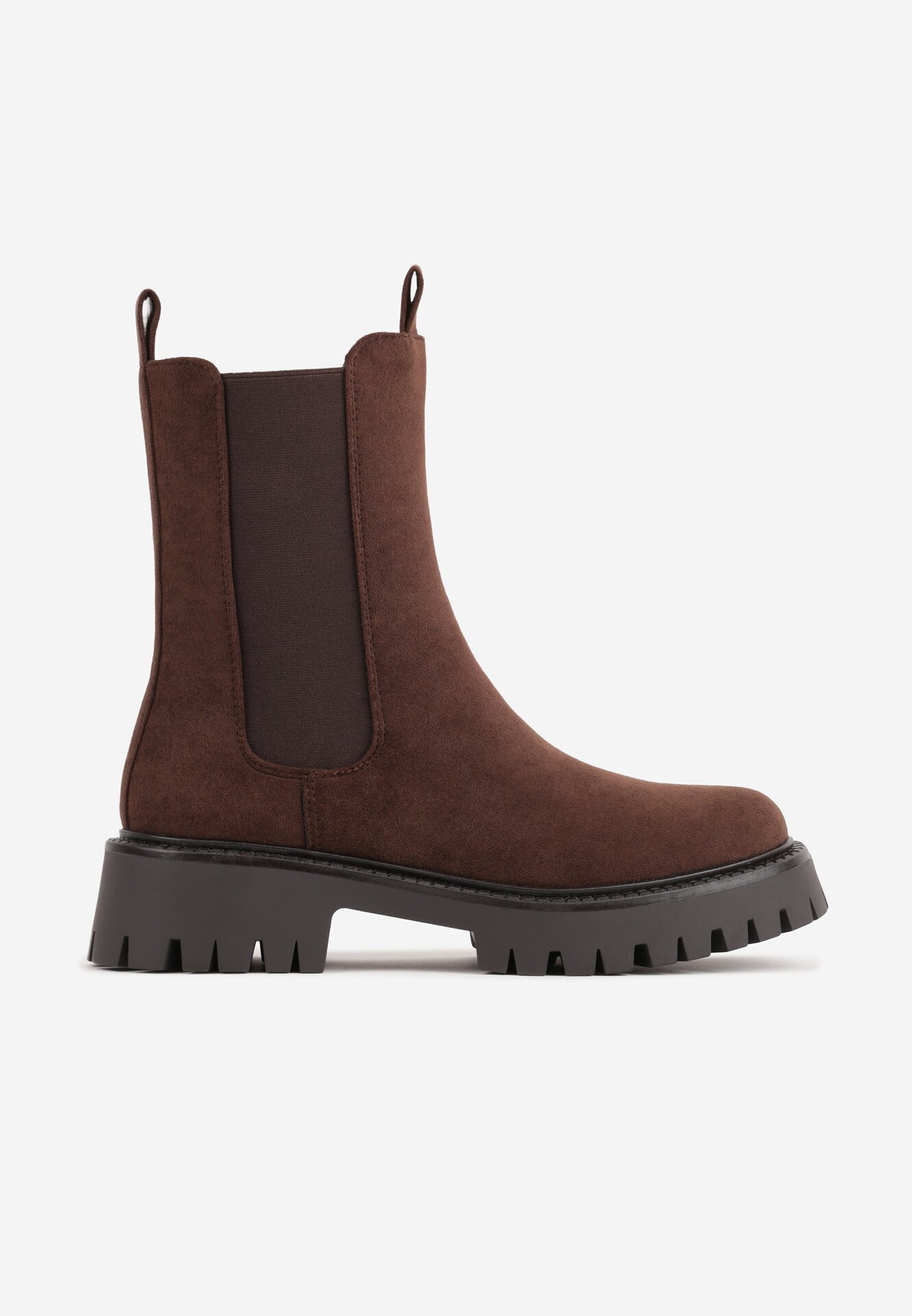 ideal Botine clasice cu talpă joasă (tip chelsea) din imitație de piele întoarsă cu talpă profilată Journa Maro