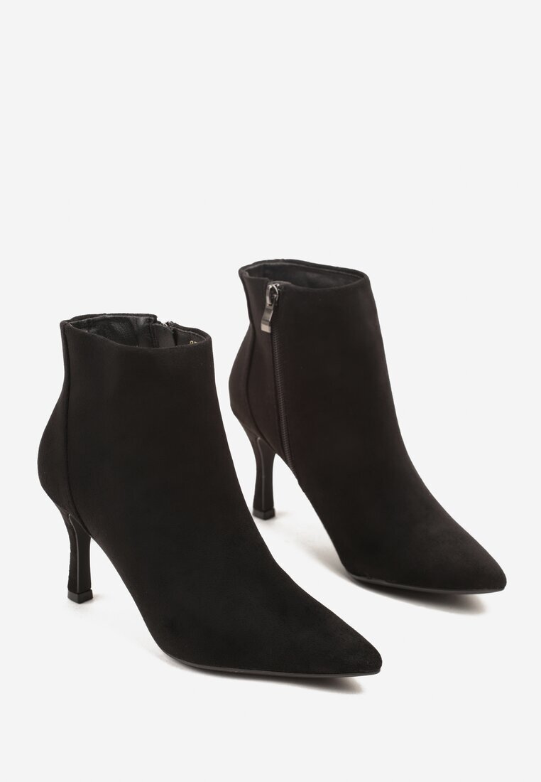 ideal Botine Negre Clasice cu toc cui Latenna