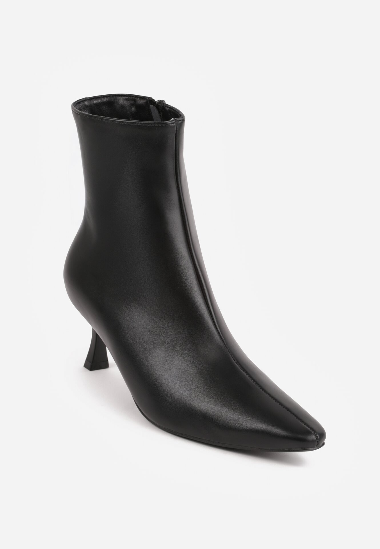 ideal Botine Petariva cu toc stiletto tip clepsidră Negre