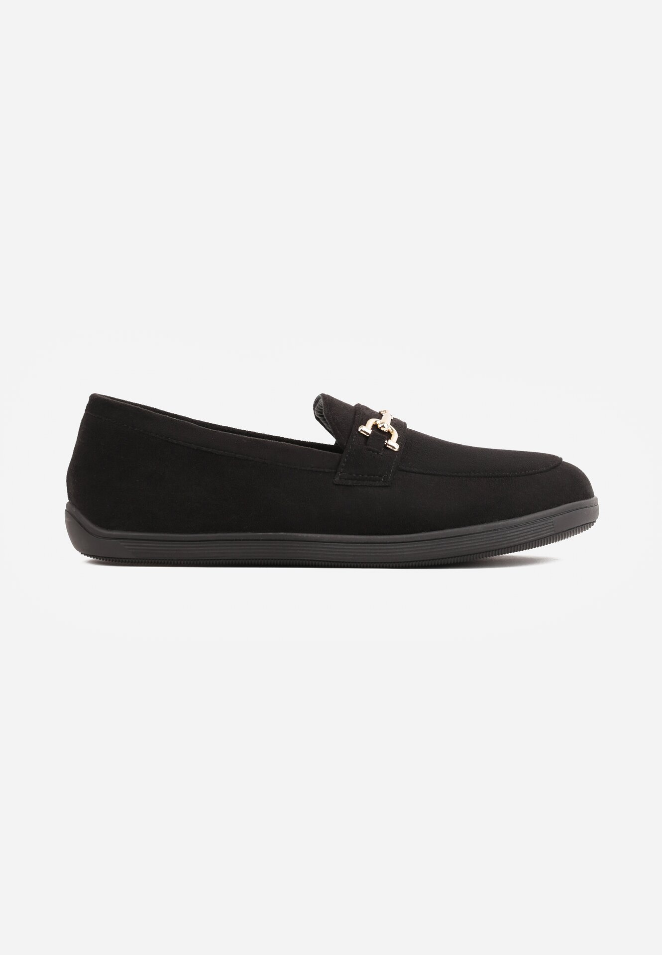 ideal Mocasini barefoot cu cataramă decorativă și branț moale Saied Maro Negri