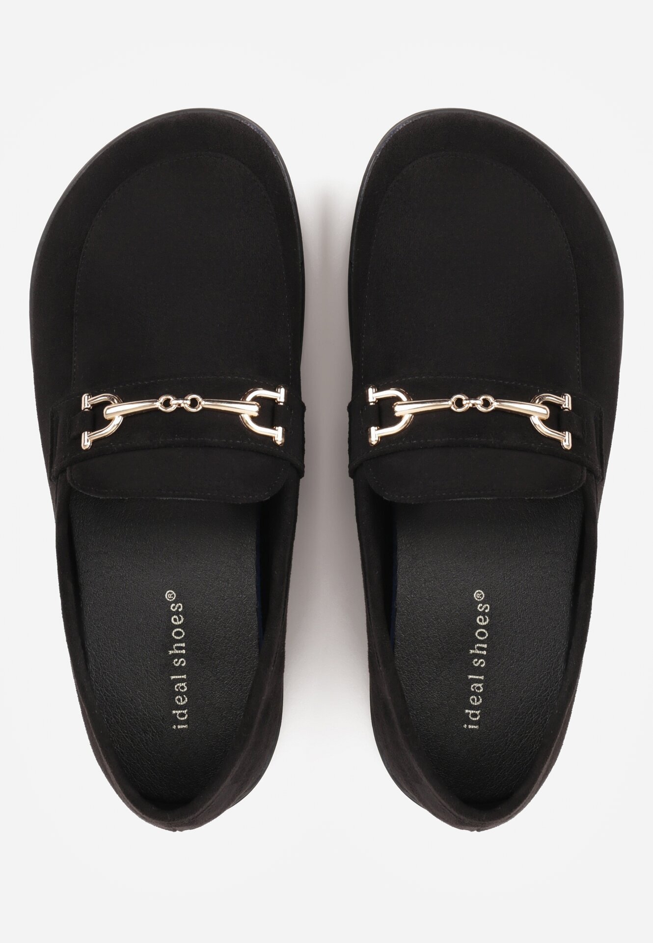 ideal Mocasini barefoot cu cataramă decorativă și branț moale Saied Maro Negri