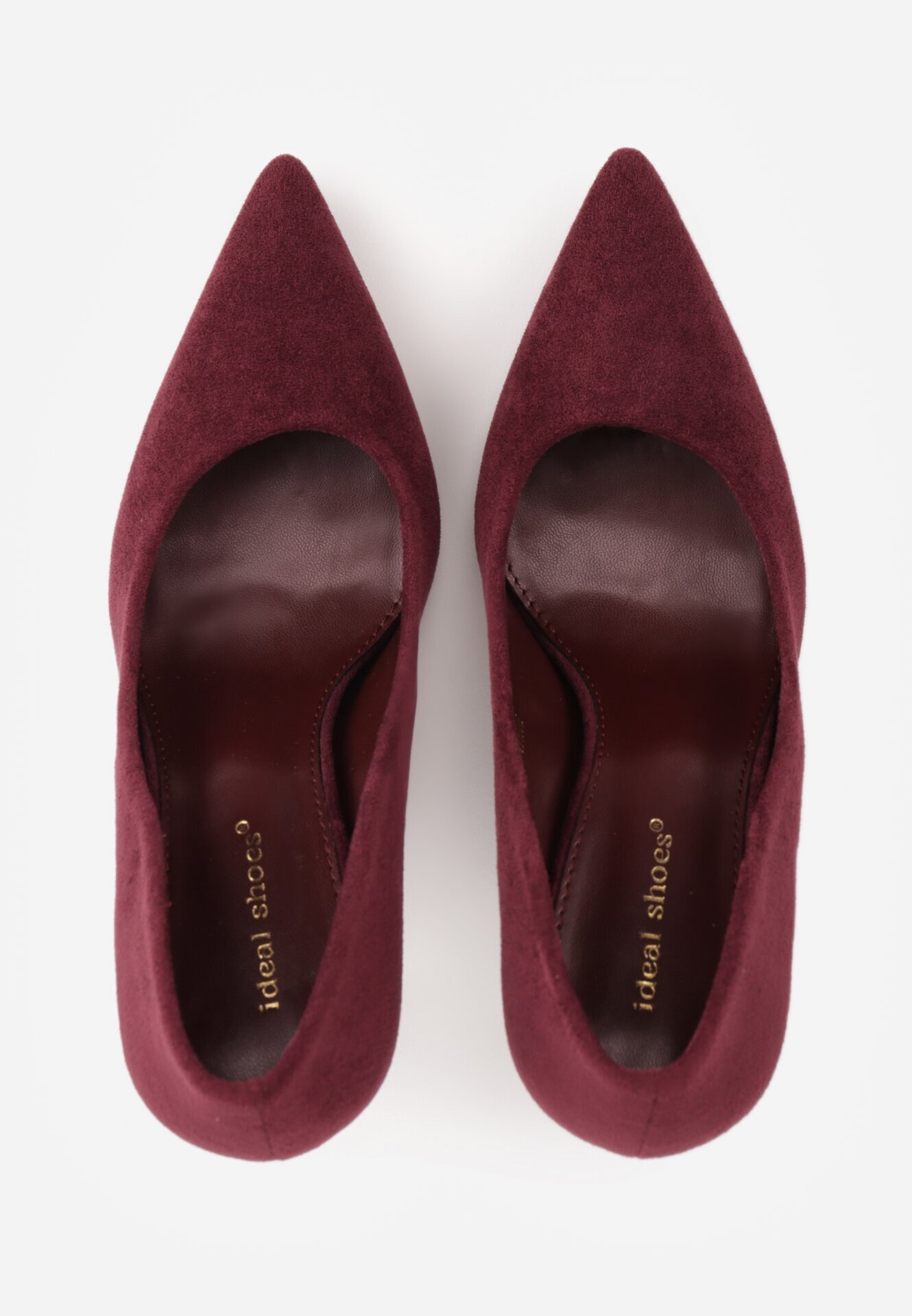 ideal Pantofi cu toc metalic Benia Bordo
